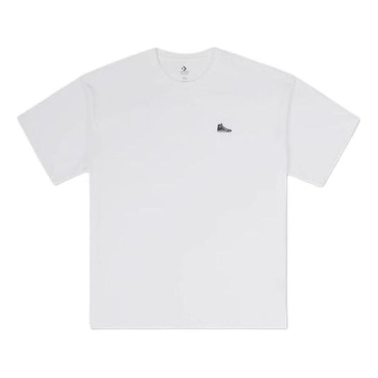 Converse Loose Sneaker Patch T-Shirt Asia Sizing 'White' 10027239-A01
