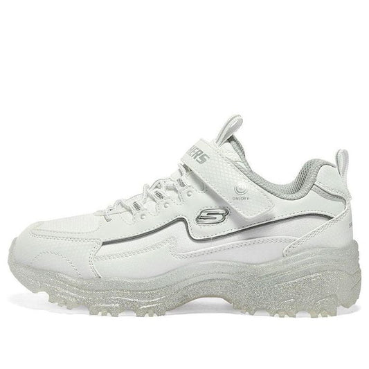 (GS) Skechers D'Lites Low-top Running Shoes 'White Silver' 319034L-WSL