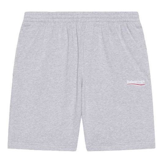 Balenciaga Political Campaign Sweat Shorts 'Grey' 676137TKVI91379
