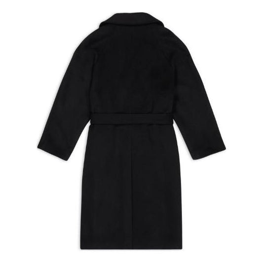(WMNS) Balenciaga Raglan Coat 'Black' 725268TNU181000