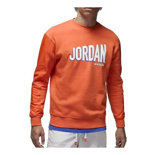 Air Jordan Flight MVP Crew-neck Sweatshirt 'Rush Orange White' DV7588-817
