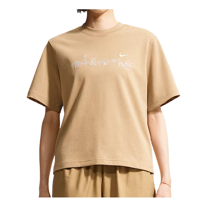 (WMNS) Nike Sportswear T-Shirt 'Brown' IW1213-242 - Nike Professional Edition