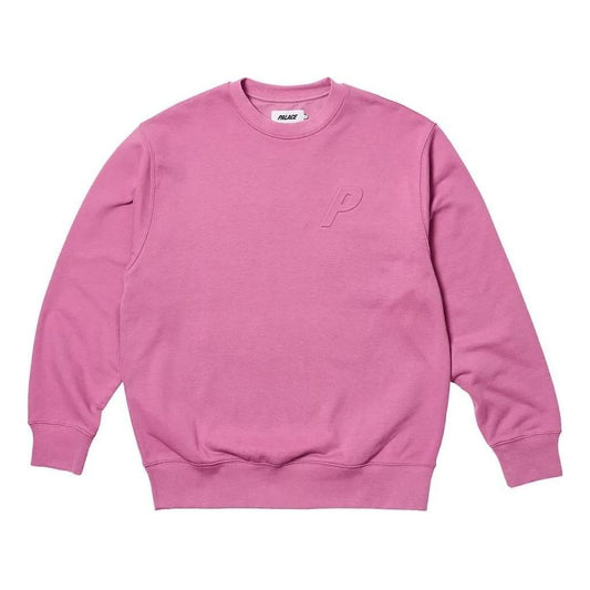 Palace 2023 Bossy P3 Crew Creen Ultra Mauve Logo Sweater 'Pink' P24CS123