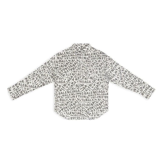 Balenciaga All Over Logo Strips Large Fit Shirt 'Grey' 662983TML201240