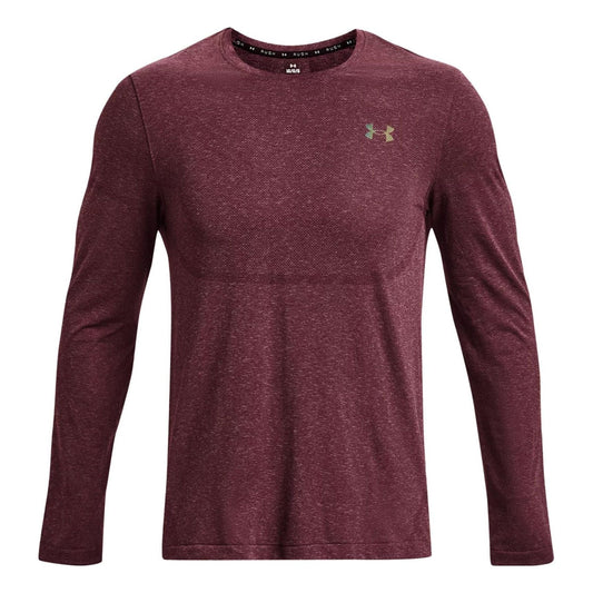 Under Armour Rush Seamless Legacy Long Sleeve T-shirt 'Burgundy' 1379282-600