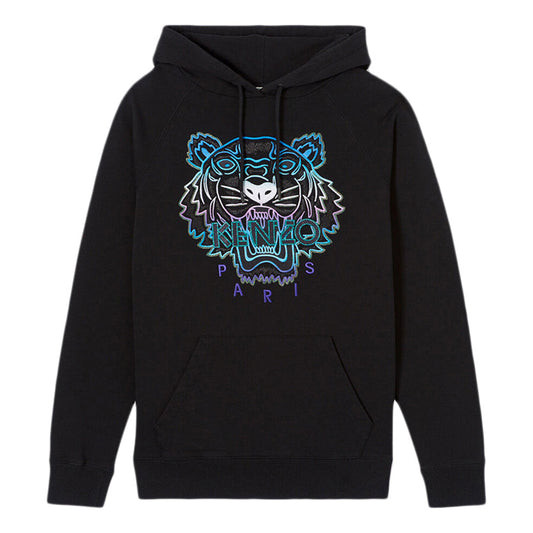 (WMNS) KENZO Tiger Head hooded Pullover Long Sleeves Hoodie Black F962SW7704X7-99