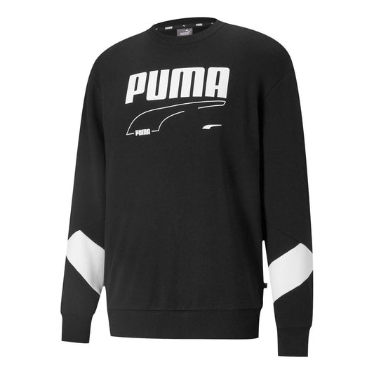 PUMA Rebel Crew Sweatshirt 'Black White' 588855-01