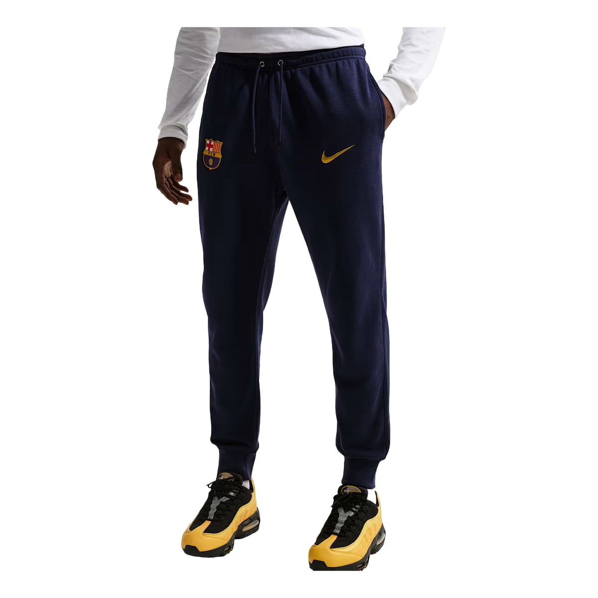 Nike x F.C. Barcelona Club Pants 'Blackened Blue Mineral Yellow' II3406-498
