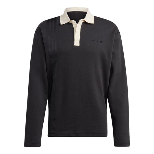 adidas Camisa Manga Longa Rugby Rifta Metro Polo Shirts 'Black' IC8396