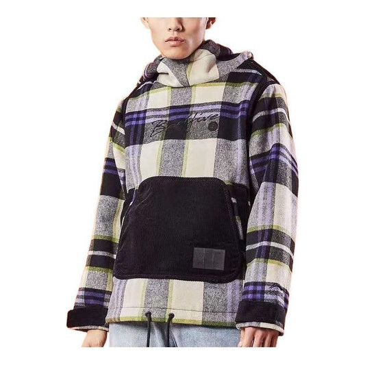 Li-Ning Lifestyle Badfive Checkboard Pullover 'Black Grey White' AAEQ037-1