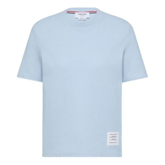 (WMNS) THOM BROWNE Short Sleeve T-Shirt 'Sky Blue' FJS207A-00050-480