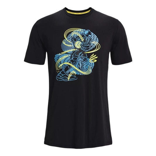 Under Armour Curry Animated Sketch T-Shirt 'Black' 1374209-001