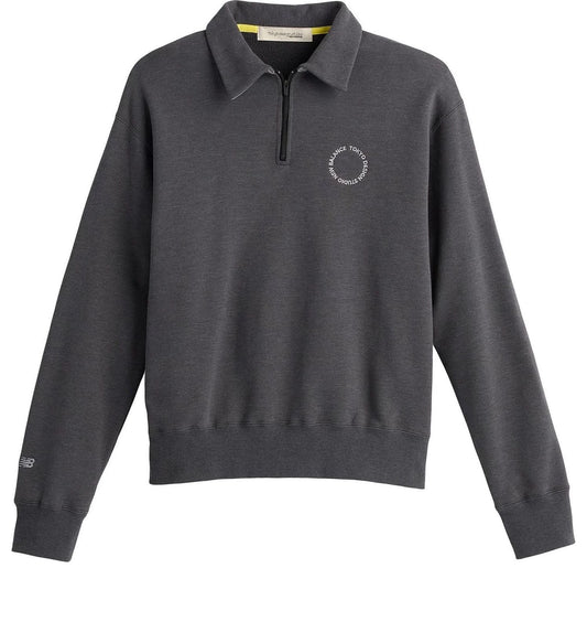 New Balance x TOKYO DESIGN STUDIO Cordura French Terry Quarter Zip Polo Shirt Asia Sizing 'Magnet' UT45171-MGT