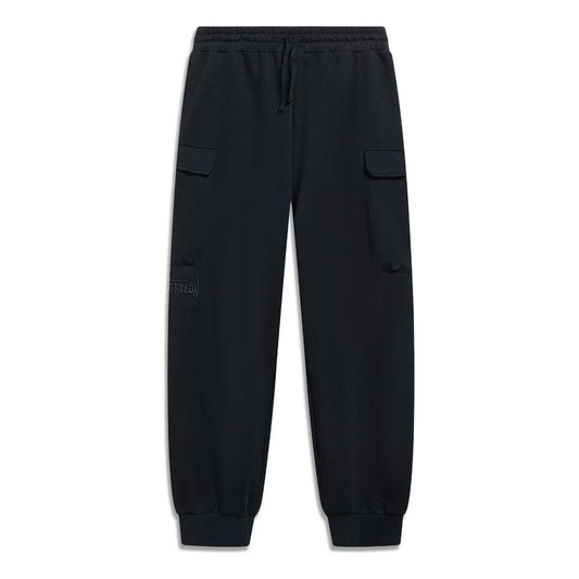 Li-Ning Counterflow Logo Cargo Sweatpants 'Black' AKLT531-2
