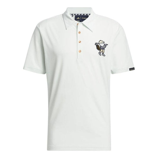 adidas x Malbon Polo Shirt Asia Sizing 'Crystal Jade' IN7570