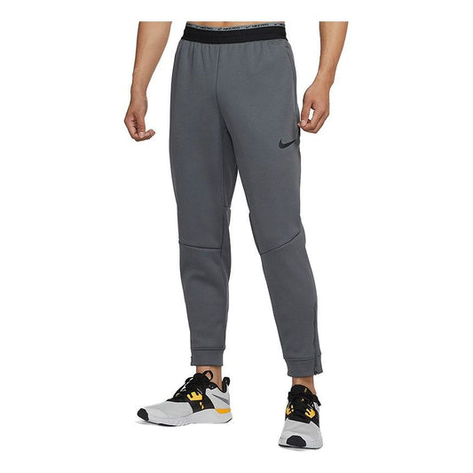 Men's Nike Np TF Turf Thrma Sphr Fleece Lined Stay Warm Sports Knit Bundle Feet Long Pants/Trousers Dark Grey DD2123-068