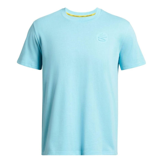 Under Armour Curry Emboss HW T-shirt 'Mint Blue' 1383378-914