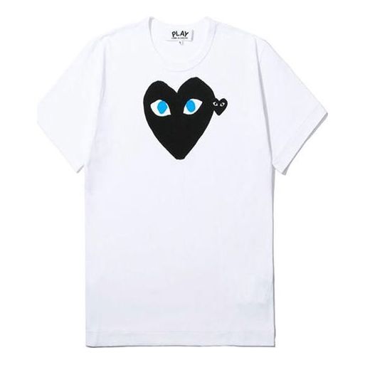 (WMNS) COMME des GARCONS PLAY Emblem Heart T-Shirt 'White' AZ-T087-051-1