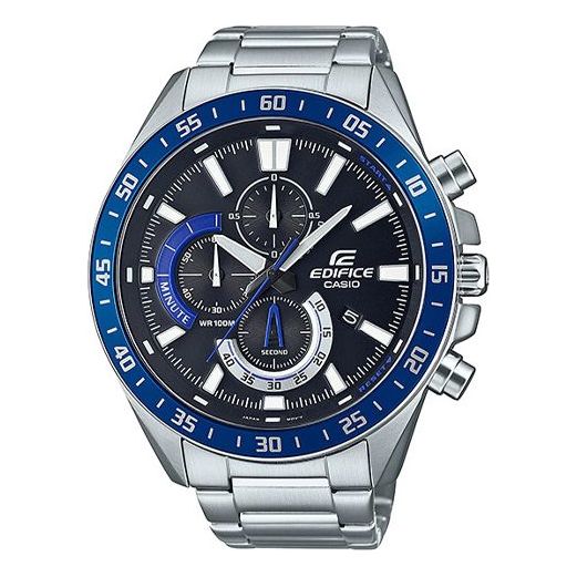Casio Edifice Smart Analog Watch 'Silver Black Royal Blue' EFV-620D-1A2V