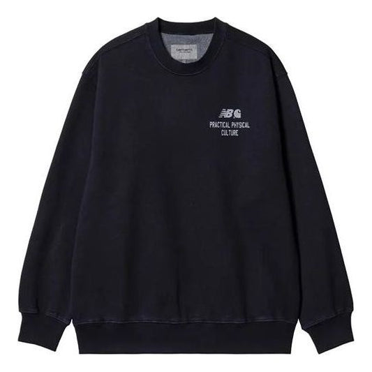 New Balance x Carhartt WIP Crew Sweatshirt Asia Sizing 'Eclipse' MT21577-ECL