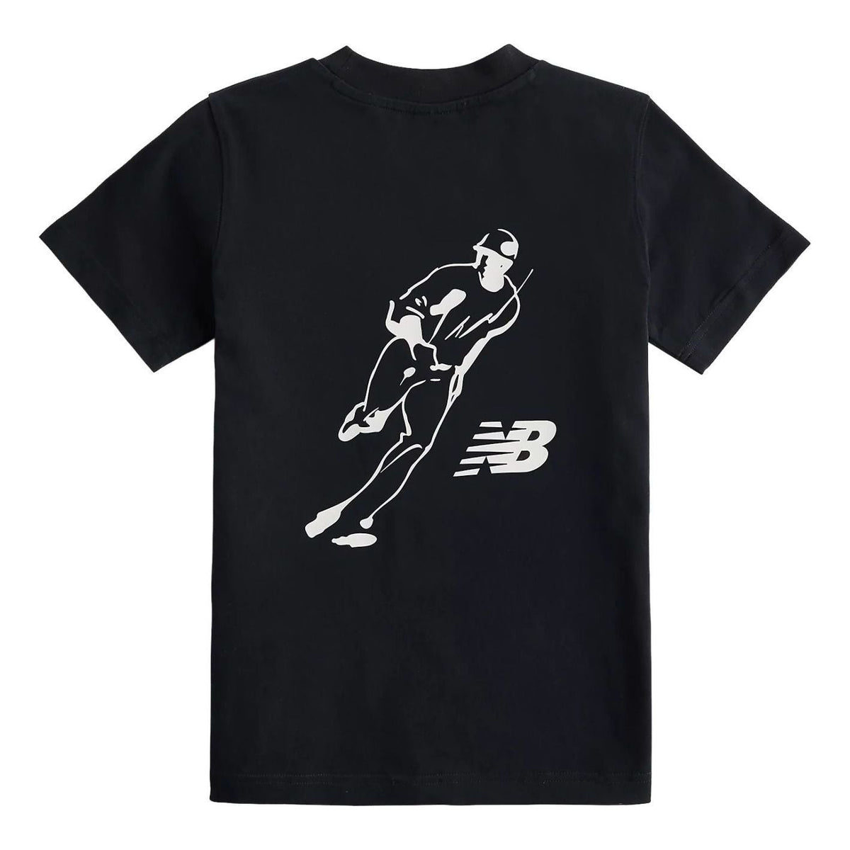 (GS) New Balance x Shohei Logo T-Shirt Asia Sizing 'Caviar' YT62N1TWBK